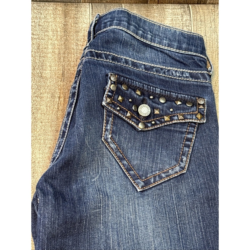 Women's Stetson Jeans Size 4‎ Dark Wash Bootcut Denim Western Style